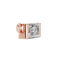 Emerald Cut Solitaire Pendant Necklace