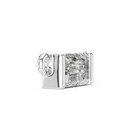 Emerald Cut Solitaire Pendant Necklace