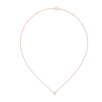 Trillion Cut Solitaire Pendant Necklace