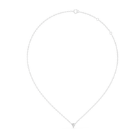 Trillion Cut Solitaire Pendant Necklace