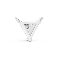 Trillion Cut Solitaire Pendant Necklace