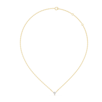 Trillion Cut Solitaire Pendant Necklace