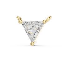 Trillion Cut Solitaire Pendant Necklace