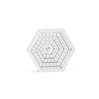 Hexagon Pavé Diamond Pendant Necklace