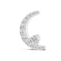 Crescent Moon Pavé Diamond Pendant Necklace