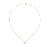 Heart Diamond Solitaire Pendant Necklace
