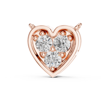 Heart Diamond Solitaire Pendant Necklace
