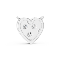 Heart Diamond Solitaire Pendant Necklace
