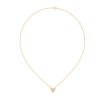 Heart Diamond Solitaire Pendant Necklace