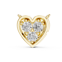 Heart Diamond Solitaire Pendant Necklace