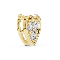 Heart Diamond Solitaire Pendant Necklace