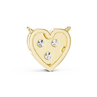 Heart Diamond Solitaire Pendant Necklace