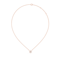 Radiant Star Diamond Pendant Necklace