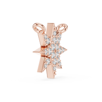 Radiant Star Diamond Pendant Necklace