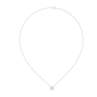 Radiant Star Diamond Pendant Necklace