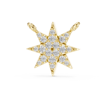 Radiant Star Diamond Pendant Necklace