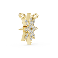Radiant Star Diamond Pendant Necklace