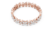 Marquise and Round Diamond Tennis Bracelet