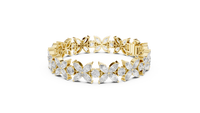 Marquise and Round Diamond Tennis Bracelet