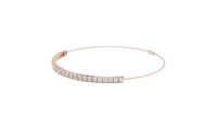 Graduated Round Diamond Tennis Bracelet