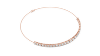 Graduated Round Diamond Tennis Bracelet