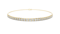 Graduated Round Diamond Tennis Bracelet