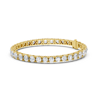 Graduated Round-Cut Diamond Tennis Bracelet