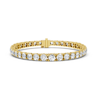 Graduated Round-Cut Diamond Tennis Bracelet