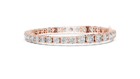 Graduated Round Diamond 7-inch Tennis Bracelet
