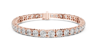 Graduated Round Diamond 7-inch Tennis Bracelet