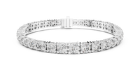 Graduated Round Diamond 7-inch Tennis Bracelet