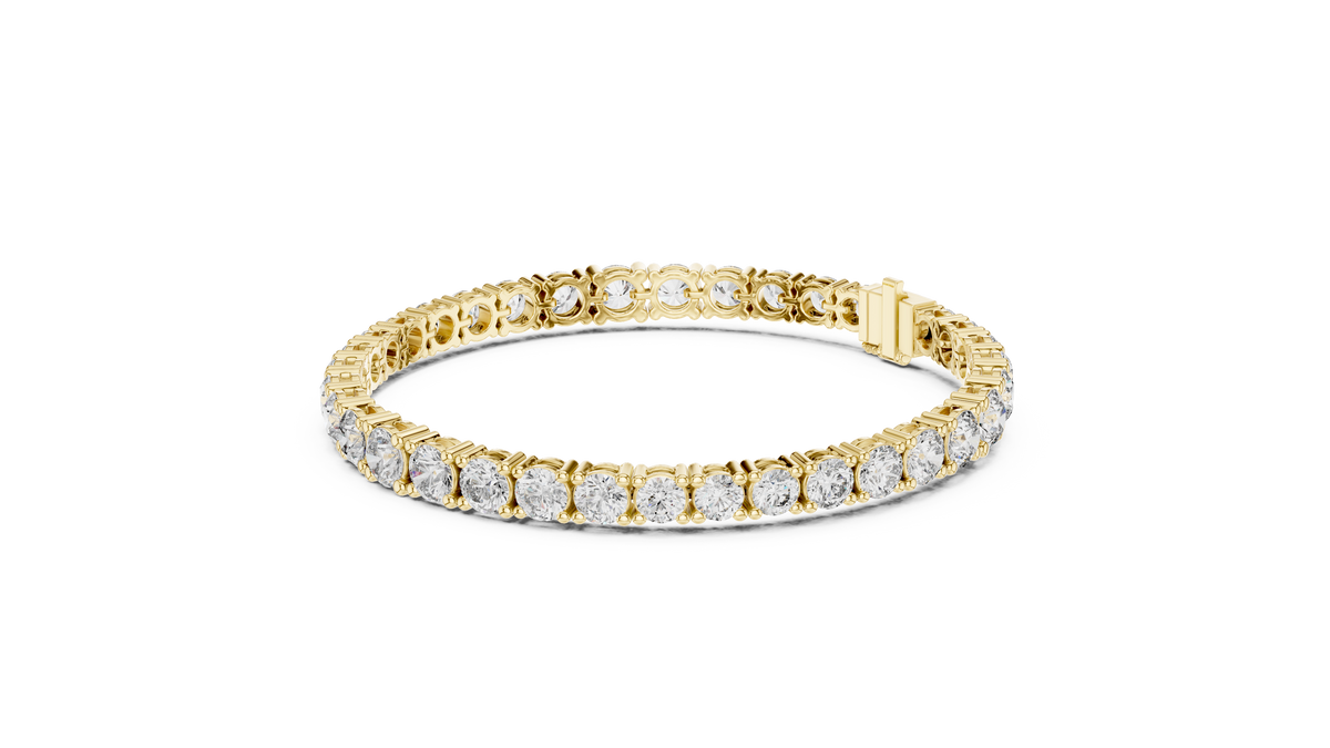 Graduated Round Diamond 7-inch Tennis Bracelet