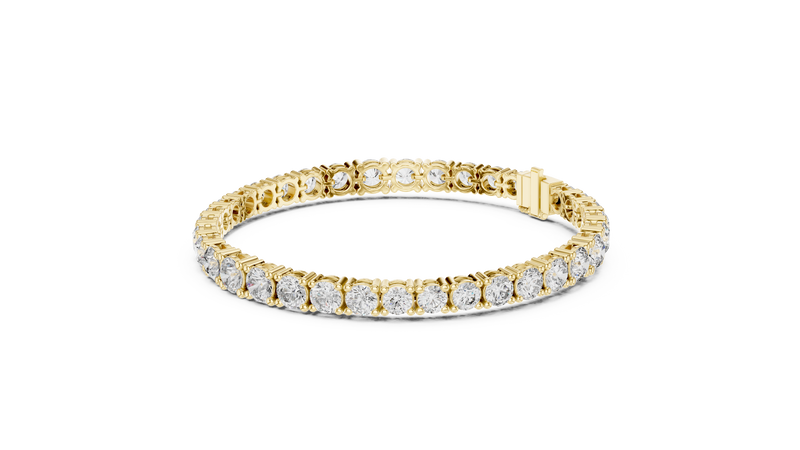 Graduated Round Diamond 7-inch Tennis Bracelet