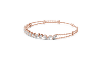 Multi-Shape Diamond Halfway Tennis Bracelet