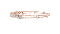 Multi-Shape Diamond Halfway Tennis Bracelet