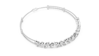 Multi-Shape Diamond Halfway Tennis Bracelet