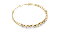 Multi-Shape Diamond Halfway Tennis Bracelet