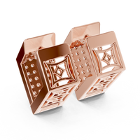 Seraphina Geometric Pavé Diamond Drop Earrings
