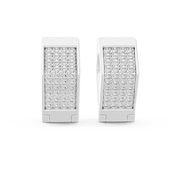 Seraphina Geometric Pavé Diamond Drop Earrings