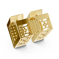 Seraphina Geometric Pavé Diamond Drop Earrings