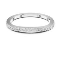 Round Brilliant Cut Half-Eternity Pavé Diamond Band Ring