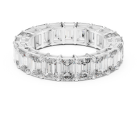 Elegant Emerald-Cut Eternity Diamond Band Ring