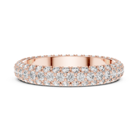 Round Diamond Eternity Band with Double-Row Pavé Setting