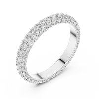 Round Diamond Eternity Band with Double-Row Pavé Setting