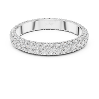 Round Diamond Eternity Band with Double-Row Pavé Setting