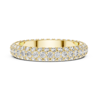 Round Diamond Eternity Band with Double-Row Pavé Setting