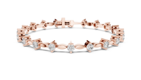 Diamond Tennis Bracelet – Elegant Round Diamond Link Bracelet