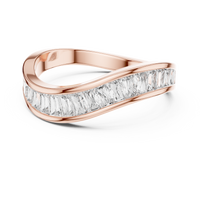Princess Channel Set Diamond Band Ring