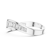 Princess Channel Set Diamond Band Ring
