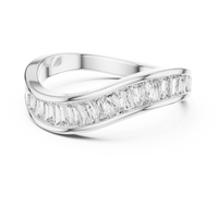 Princess Channel Set Diamond Band Ring